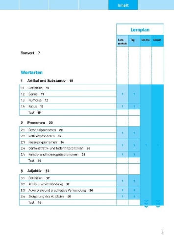 Buchcover und Innenansicht für das Buch: Schulgrammatik Deutsch ab Klasse 5. Regeln, Übungen und Tests