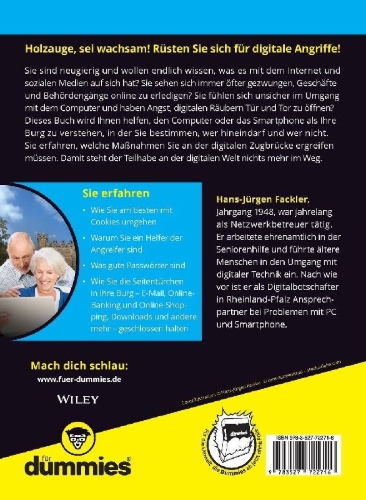 Buchcover und Innenansicht für das Buch: Digitale Sicherheit für Senioren für Dummies