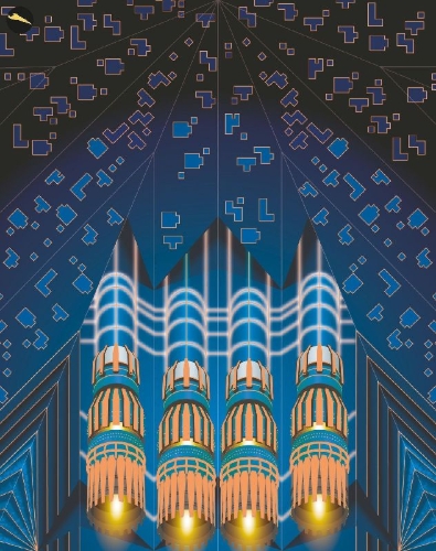 Buchcover und Innenansicht für das Buch: 100 NEON-Papierflieger zum Falten und Fliegen