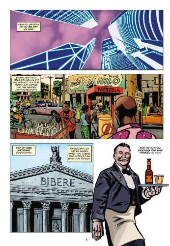 Buchcover und Innenansicht für das Buch: The Comic Book Story Of Beer