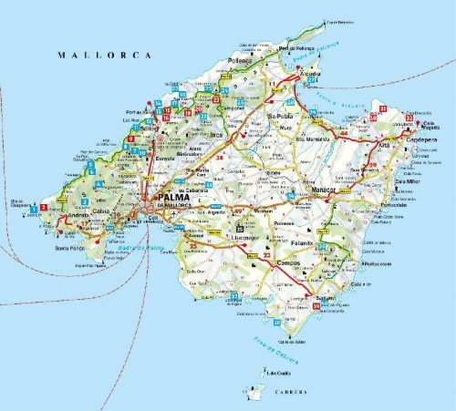 Buchcover und Innenansicht für das Buch: ROTHER Wanderbuch Leichte Wanderungen Mallorca. 40 Genusswanderungen