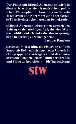Buchcover und Innenansicht für das Buch: La démocratie contre l'état