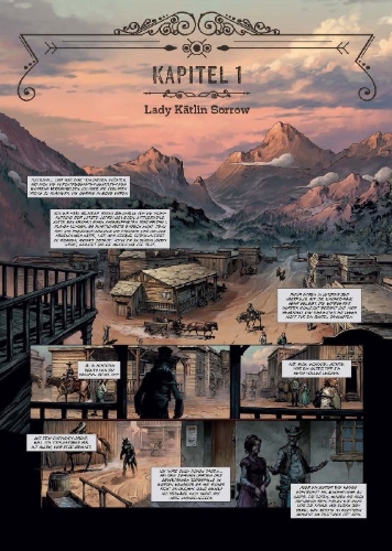 Buchcover und Innenansicht für das Buch: West Fantasy 1