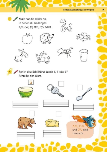 Buchcover und Innenansicht für das Buch: Team Drachenstark: Topfit in Klasse 1