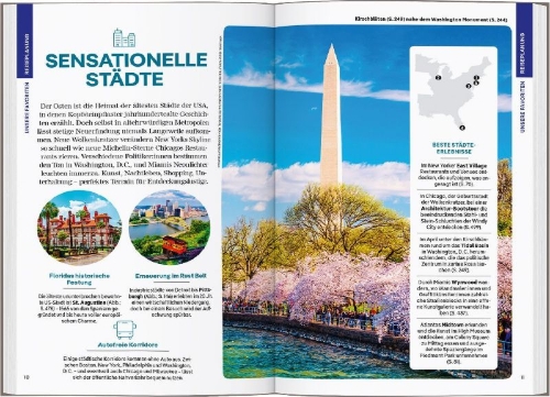 Buchcover und Innenansicht für das Buch: LONELY PLANET Reiseführer USA Osten