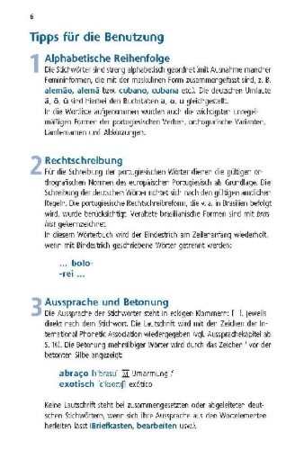 Buchcover und Innenansicht für das Buch: Langenscheidt Praktisches Wörterbuch Portugiesisch