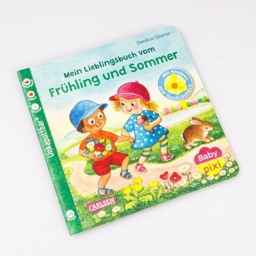 Buchcover und Innenansicht für das Buch: Baby Pixi (unkaputtbar) 168: Mein Lieblingsbuch vom Frühling und Sommer