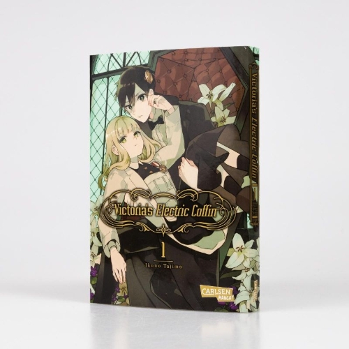 Buchcover und Innenansicht für das Buch: Victoria no Denki Hitsugi