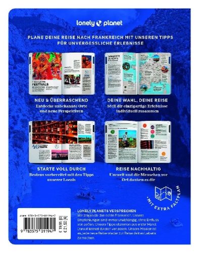 Buchcover und Innenansicht für das Buch: LONELY PLANET Reiseführer Entdecke Frankreich