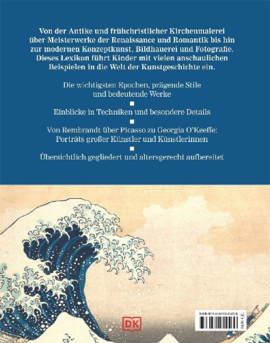 Buchcover und Innenansicht für das Buch: Wissen für clevere Kids. Kunst für clevere Kids