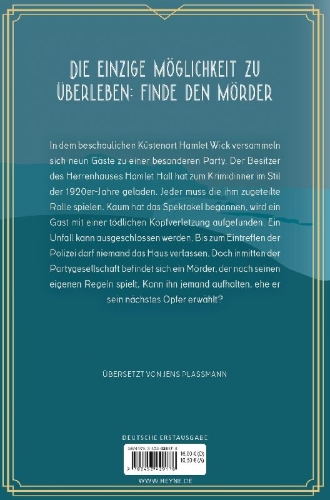 Buchcover und Innenansicht für das Buch: The Murder Game