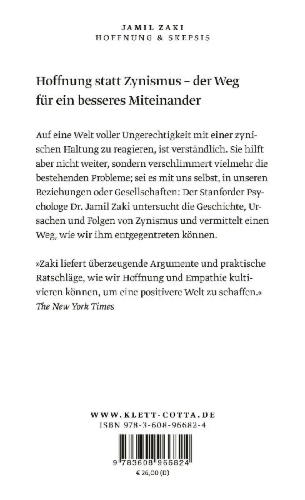 Buchcover und Innenansicht für das Buch: Hope for Cynics. The Surprising Science of Human Goodness