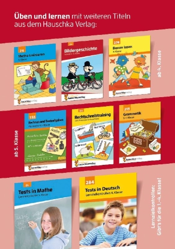 Buchcover und Innenansicht für das Buch: Deutsch 4./5. Klasse Übungsheft - Erlebniserzählung
