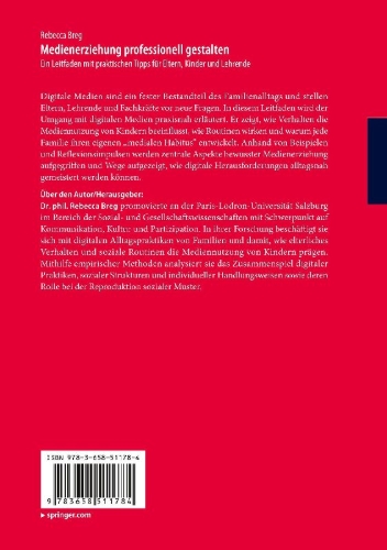 Buchcover und Innenansicht für das Buch: Medienerziehung professionell gestalten