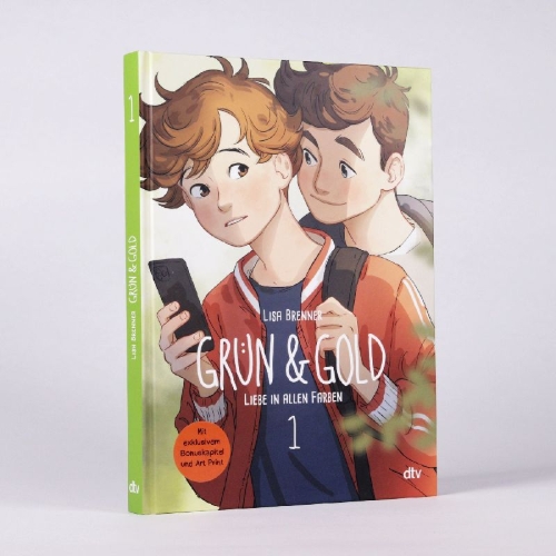 Buchcover und Innenansicht für das Buch: Grün & Gold - Liebe in allen Farben 1
