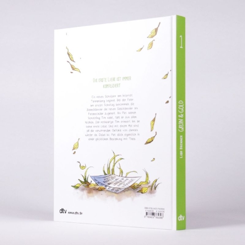 Buchcover und Innenansicht für das Buch: Grün & Gold - Liebe in allen Farben 1