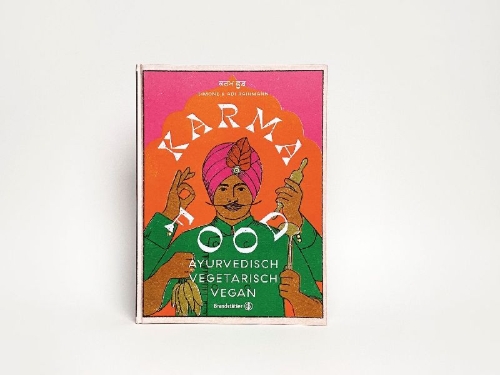 Buchcover und Innenansicht für das Buch: Karma Food