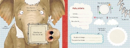 Buchcover und Innenansicht für das Buch: Mein Haufen Freunde - Kindergartenalbum