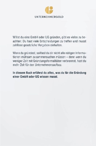 Buchcover und Innenansicht für das Buch: GmbH gründen