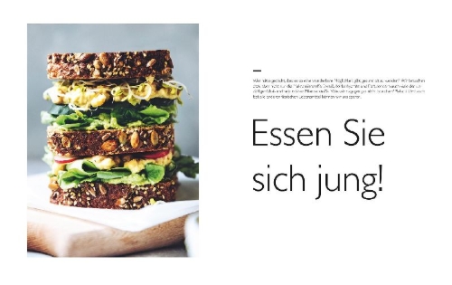 Buchcover und Innenansicht für das Buch: Das Verjüngungs-Kochbuch