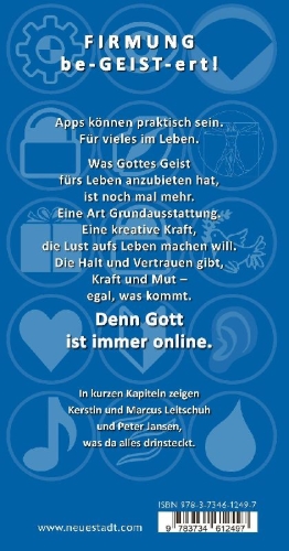 Buchcover und Innenansicht für das Buch: Gott ist immer online