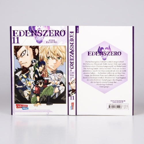 Buchcover und Innenansicht für das Buch: Edens Zero