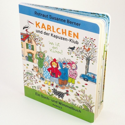 Buchcover und Innenansicht für das Buch: Karlchen und der Kapuzen-Klub