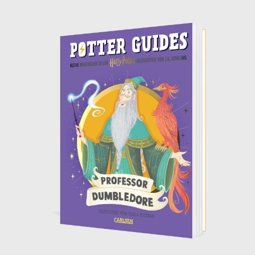 Buchcover und Innenansicht für das Buch: Potter Guides: Professor Dumbledore