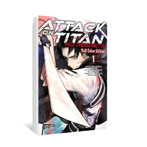 Buchcover und Innenansicht für das Buch: Shingeki no kyojin kuinaki sentaku full color kanzenban