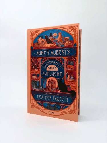 Buchcover und Innenansicht für das Buch: Agnes Aubert's Mystical Cat Shelter