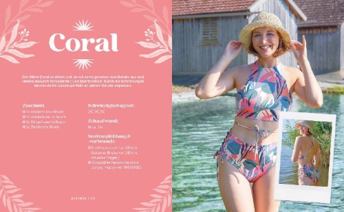 Buchcover und Innenansicht für das Buch: Sommer, Sonne, Swimwear nähen