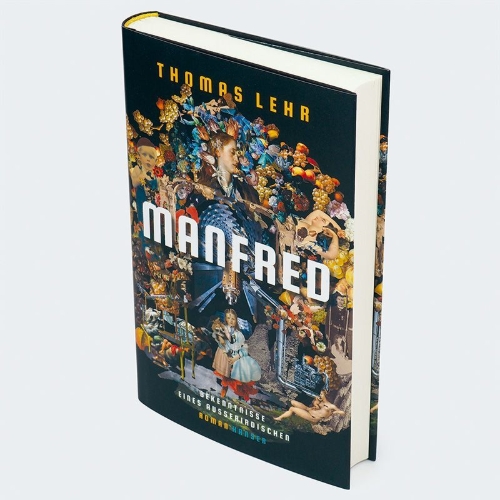 Buchcover und Innenansicht für das Buch: Manfred - Bekenntnisse eines Außerirdischen