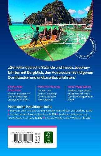 Buchcover und Innenansicht für das Buch: LONELY PLANET Reiseführer Philippinen