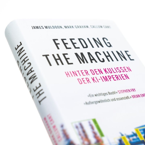 Buchcover und Innenansicht für das Buch: Feeding the Machine