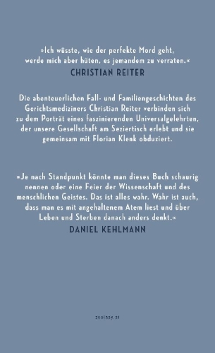 Buchcover und Innenansicht für das Buch: Über Leben und Tod