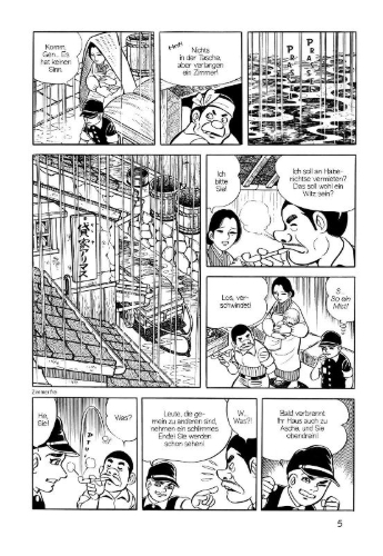 Buchcover und Innenansicht für das Buch: Barefoot Gen (Hadashi no Gen)