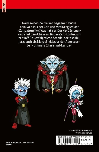 Buchcover und Innenansicht für das Buch: SUPER DRAGON BALL HEROES ANKOKU MAKAI MISSION
