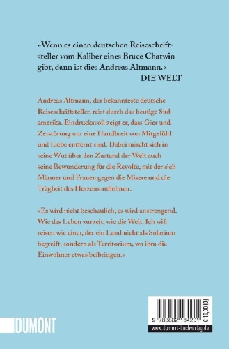 Buchcover und Innenansicht für das Buch: Reise durch einen einsamen Kontinent