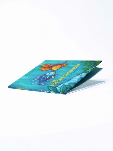 Buchcover und Innenansicht für das Buch: Der Regenbogenfisch lernt verlieren
