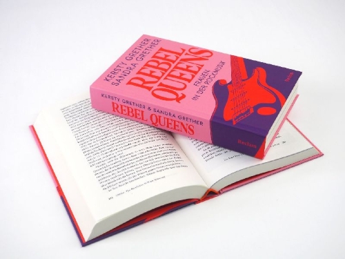 Buchcover und Innenansicht für das Buch: Rebel Queens. Frauen in der Rockmusik