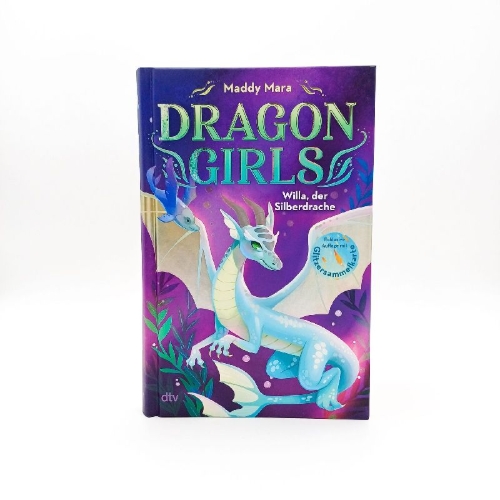 Buchcover und Innenansicht für das Buch: Dragon Girls - Willa, der Silberdrache