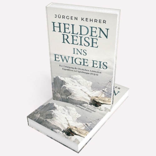 Buchcover und Innenansicht für das Buch: Heldenreise ins ewige Eis
