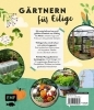 Buchcover und Innenansicht für das Buch: Keine Zeit zu gärtnern - Gemüse länger ernten in Gewächshaus, Frühbeet & Co.
