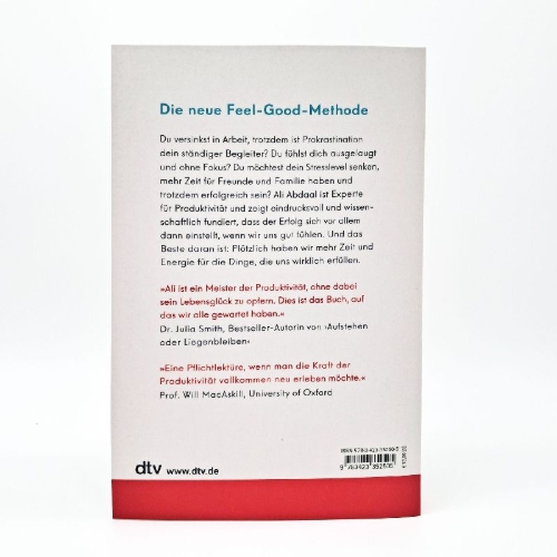 Buchcover und Innenansicht für das Buch: Feel-Good Productivity