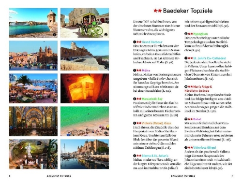 Buchcover und Innenansicht für das Buch: Baedeker SMART Reiseführer Malta