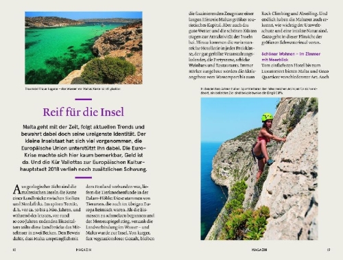 Buchcover und Innenansicht für das Buch: Baedeker SMART Reiseführer Malta