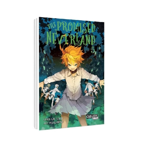 Buchcover und Innenansicht für das Buch: Yakusoku no Neverland