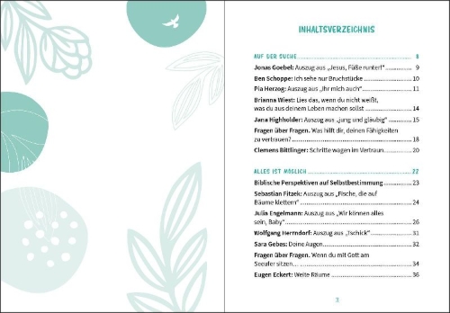 Buchcover und Innenansicht für das Buch: Der Kompass für mein Leben