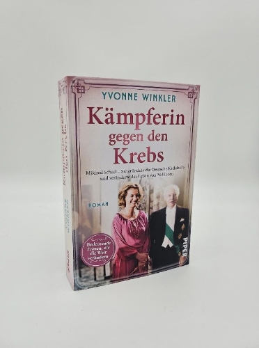 Buchcover und Innenansicht für das Buch: Kämpferin gegen den Krebs
