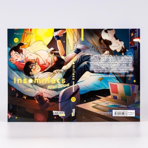 Buchcover und Innenansicht für das Buch: Kimi wa Houkago Insomnia